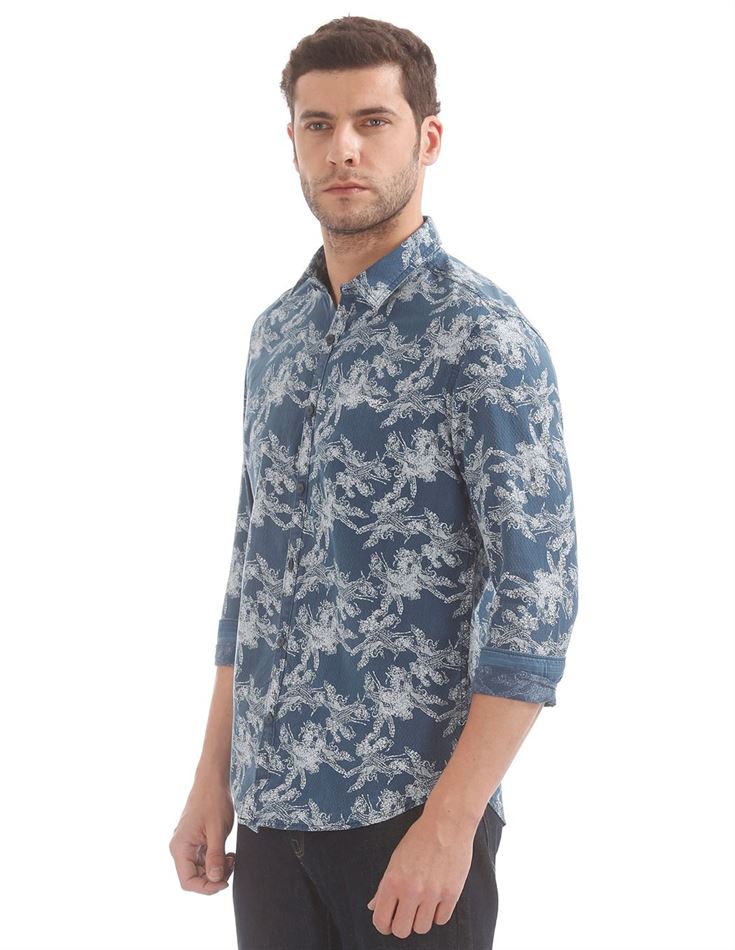 Ed Hardy Men Casual Wear Printed Shirt